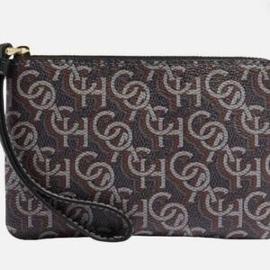 Coach Monogram Wristlet